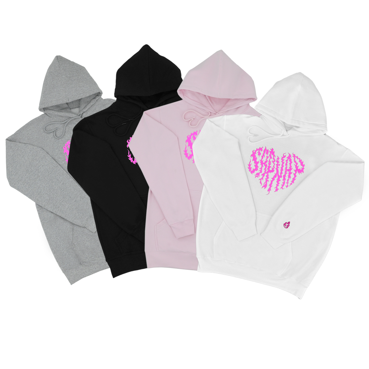 JGYEXEFHT SAPNAP Valentine?S Flame Name Heart Pullover Hoodie
