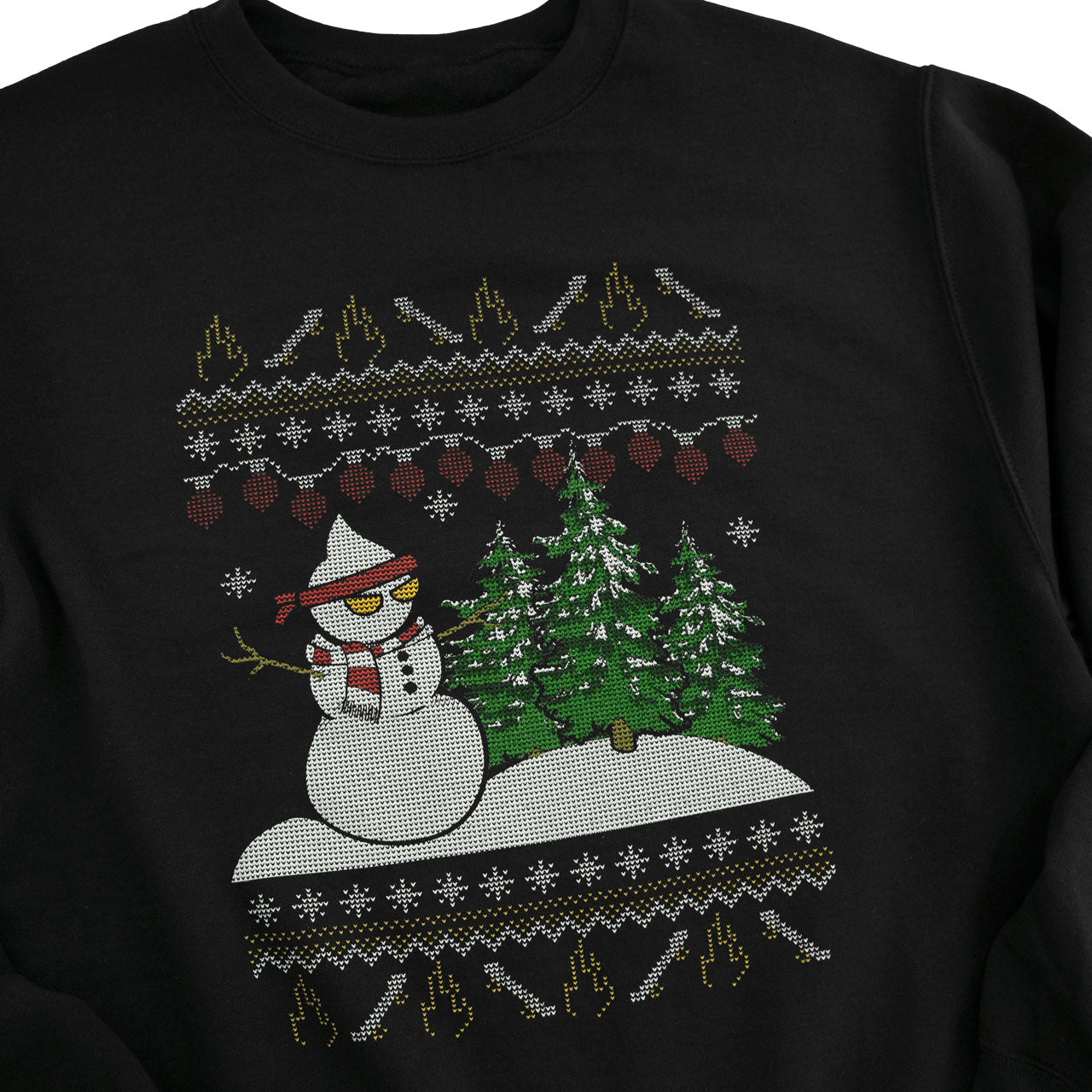 Sapnap Holiday Faux Knitted Crewneck Sweatshirt