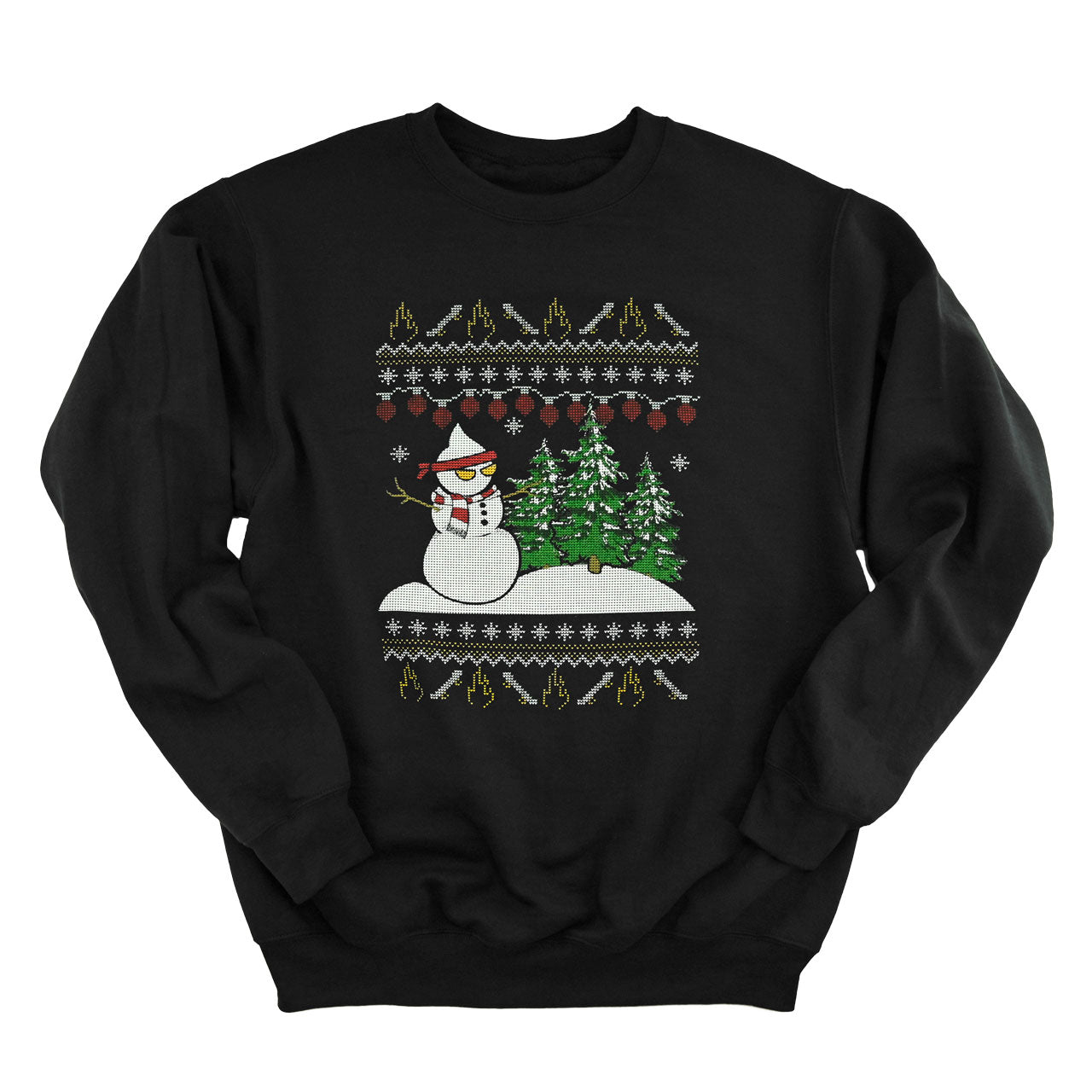 Sapnap Holiday Faux Knitted Crewneck Sweatshirt
